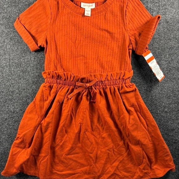 Cat & Jack Other - Cat&Jack burnt orange girls dress with pockets size 4/5